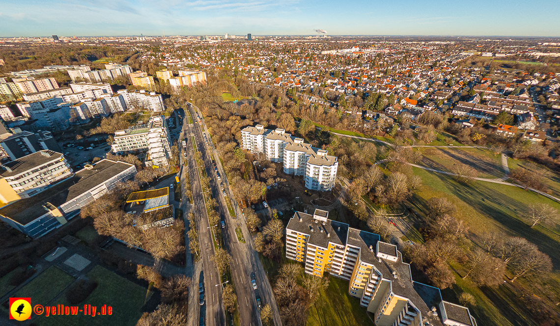 16.01.2023 - Luftbilder vom Marx-Zentrum und Gartenstadt Trudering
